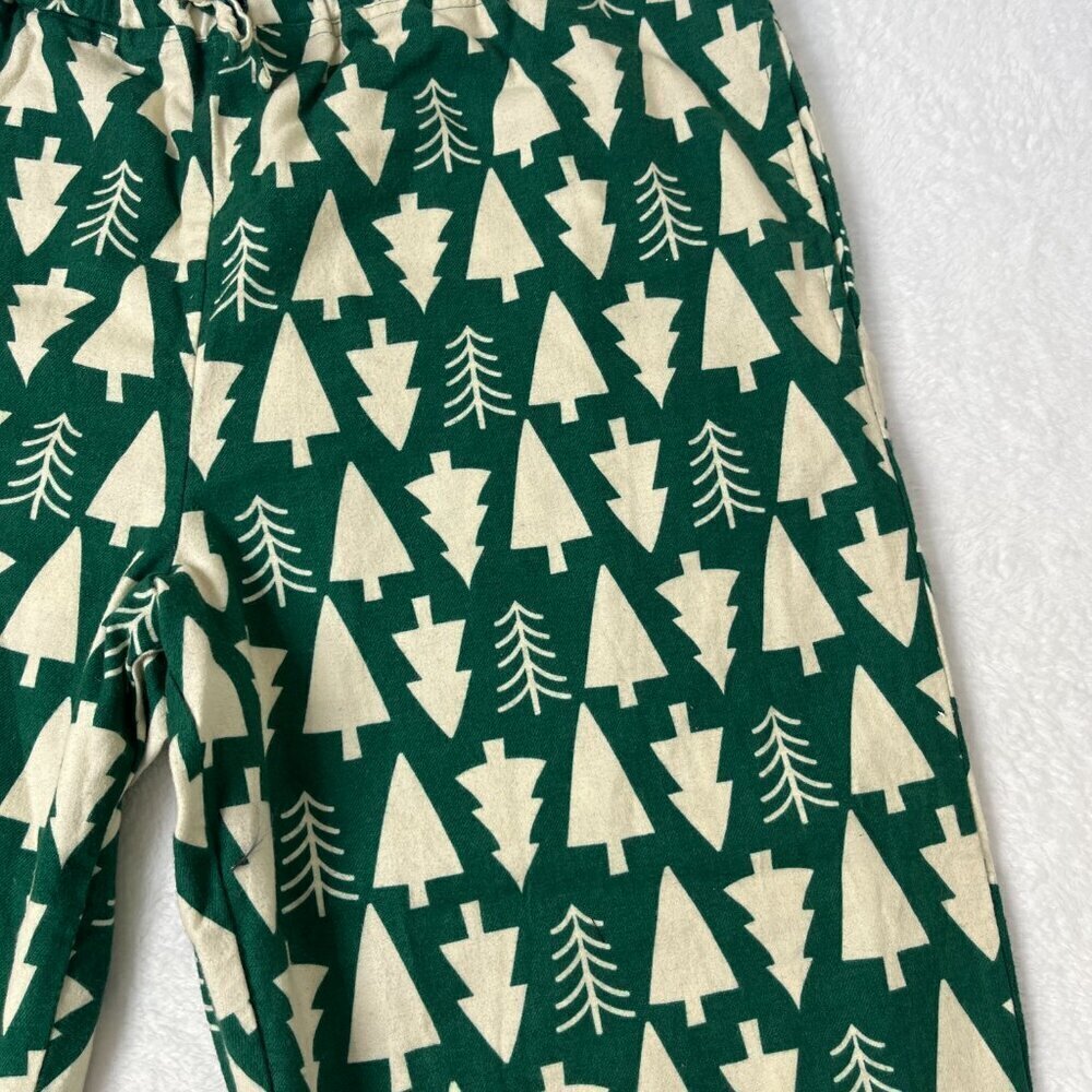 Hanna Andersson Womens Holiday Flannel Pajama Bottom Size M Green Winter Tree - Picture 6 of 12
